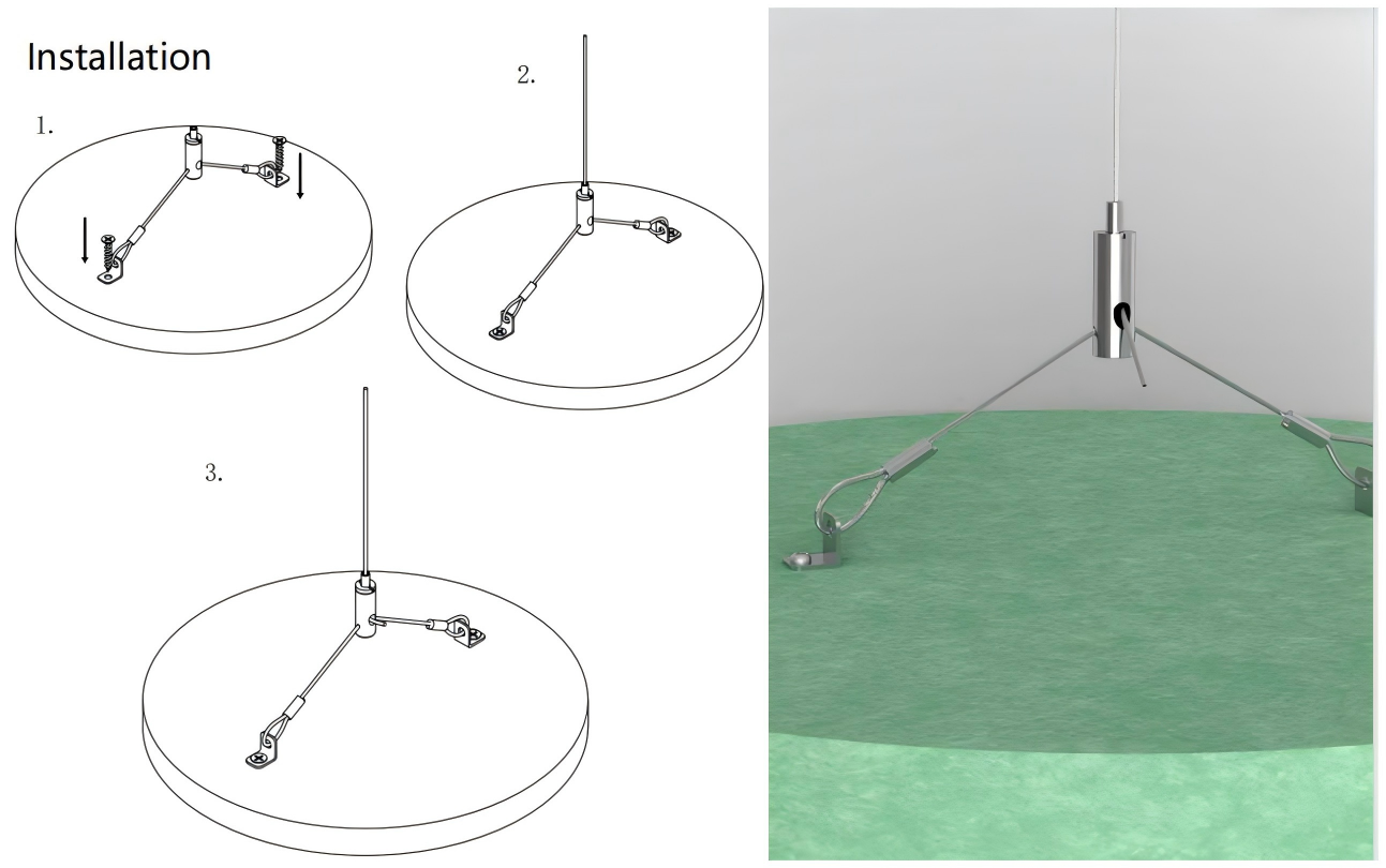 3.baffles in ceiling 3.baffles in ceiling