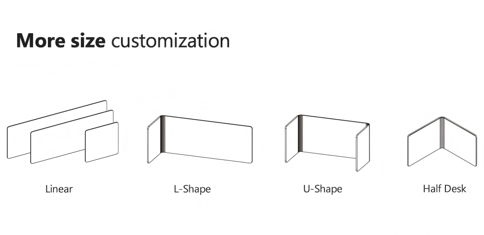 1.Acoustic screen panel size customization 1.Acoustic screen panel size customization