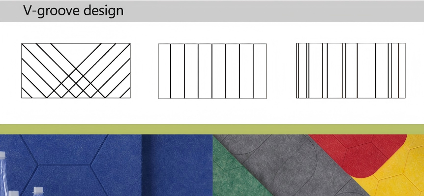 2.Acoustic screen panel groove customization 2.Acoustic screen panel groove customization