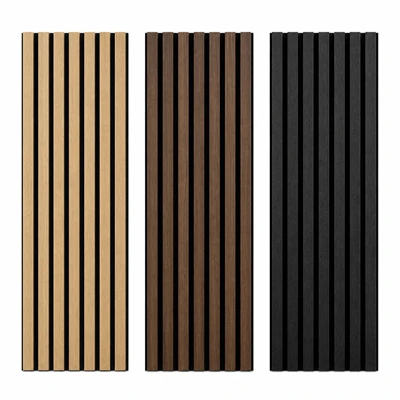High Sound Absorption Wood Slat Acoustic Wall Panels