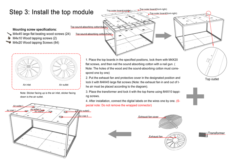 acoustic pod installation4. acoustic pod installation4.