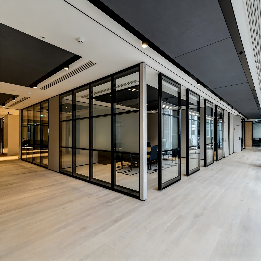2.Folding Glass Partition Walls meeting room usage scenario 2.Folding Glass Partition Walls meeting room usage scenario