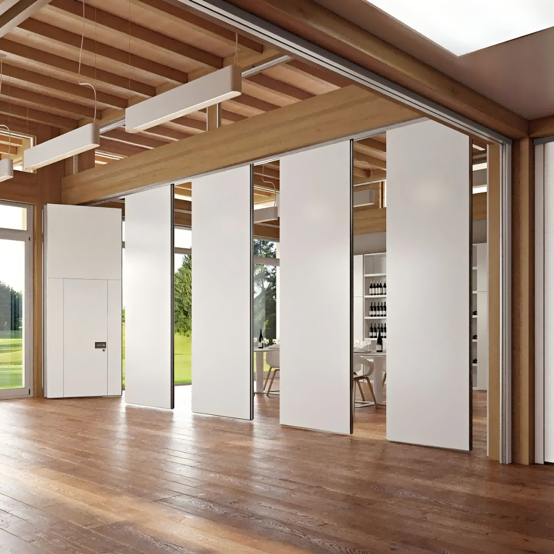 3.Semi-automatic Movable Partition in restaurant 3.Semi-automatic Movable Partition in restaurant