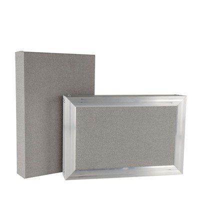 Exposed Aluminum Frame Acoustic Baffle