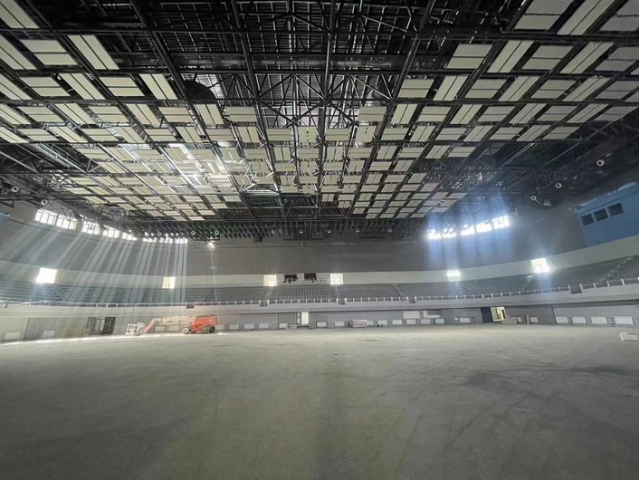 Ceiling Baffles for large Auditorium Ceiling Baffles for large Auditorium
